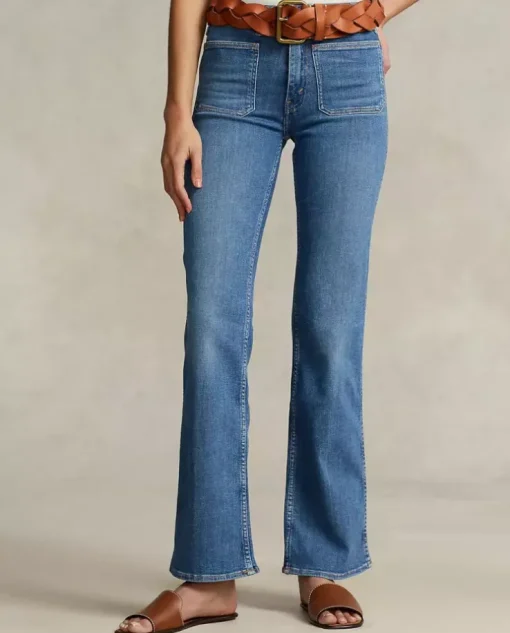 Niebieskie jeansy Boot Jean