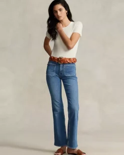 Niebieskie jeansy Boot Jean