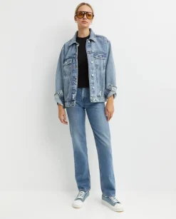 Niebieskie jeansy Cleo Relaxed Fit