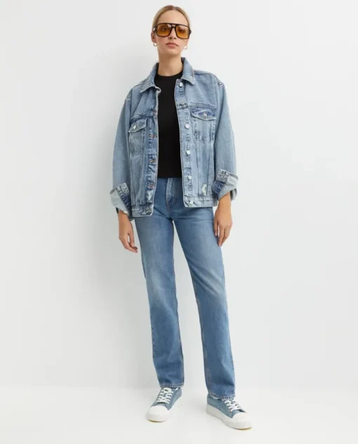 Niebieskie jeansy Cleo Relaxed Fit