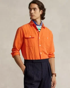 Pomarańczowa koszula Classic Fit