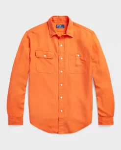 Pomarańczowa koszula Classic Fit