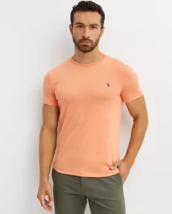 Pomarańczowa koszulka Slim Fit