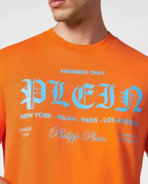 Pomarańczowy t-shirt SS z logo