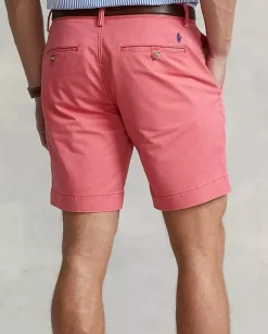 Różowe spodenki Straight Fit Chino
