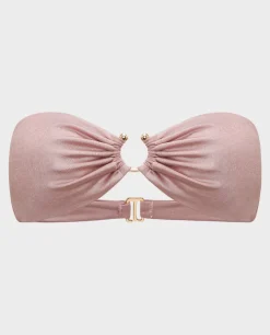 Różowy top od bikini Iris