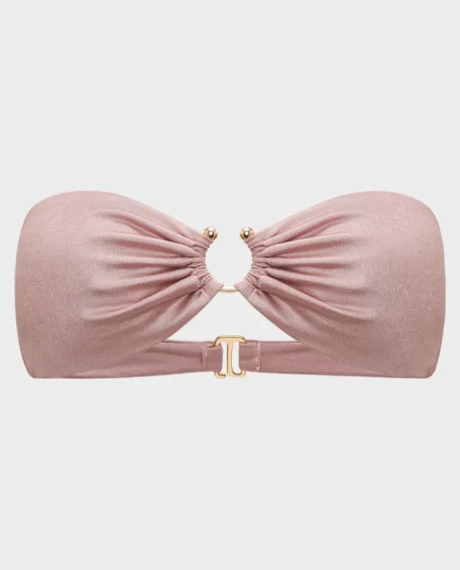 Różowy top od bikini Iris