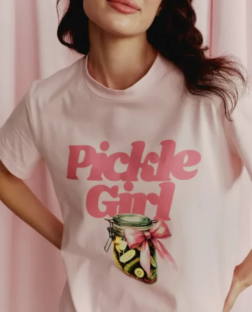 Różowy t-shirt Pickle