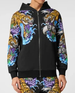 Rozpinana bluza z kapturem