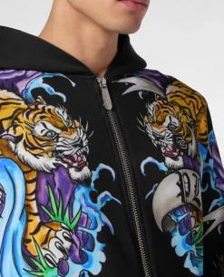 Rozpinana bluza z kapturem