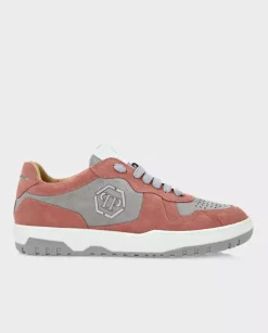 Różówo-szare sneakersy Lo-Top