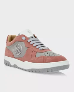 Różówo-szare sneakersy Lo-Top