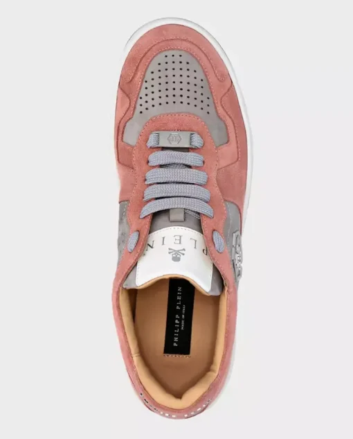 Różówo-szare sneakersy Lo-Top