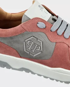 Różówo-szare sneakersy Lo-Top