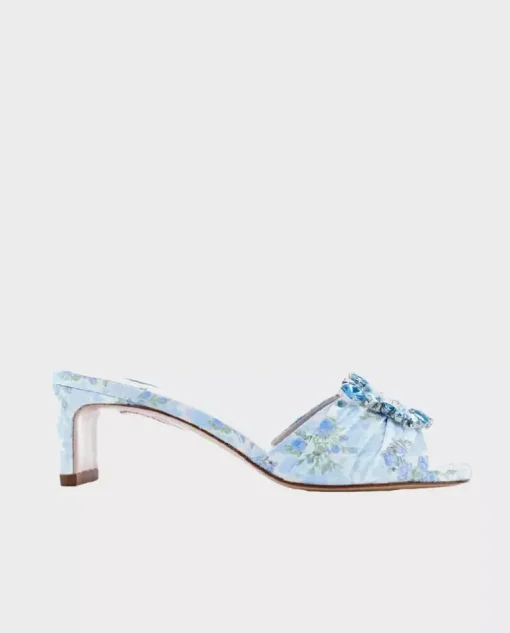 Satynowe mule SOPHIA WEBSTER X LOVE SHACK FANCY
