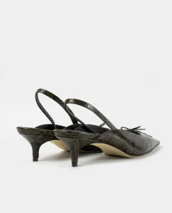 Skórzane czółenka Rock Pumps Python