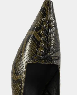 Skórzane czółenka Rock Pumps Python