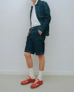 Skórzane sneakersy Tb.490 Rife Sheen Red