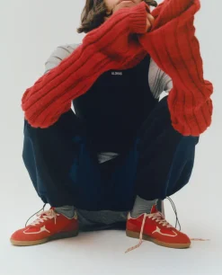 Skórzane sneakersy Tb.490 Rife Sheen Red