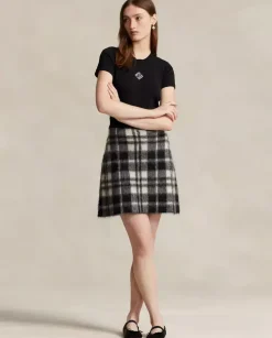 Spódnica mini w kratę