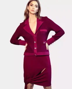 Spódnica z rozcięciem Crimson Knot