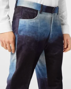 Spodnie chinosy tie-dye