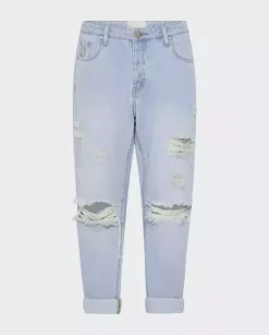 Spodnie jeansowe z przetarciami