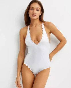 Srebrny strój jednoczęściowy North Maillot