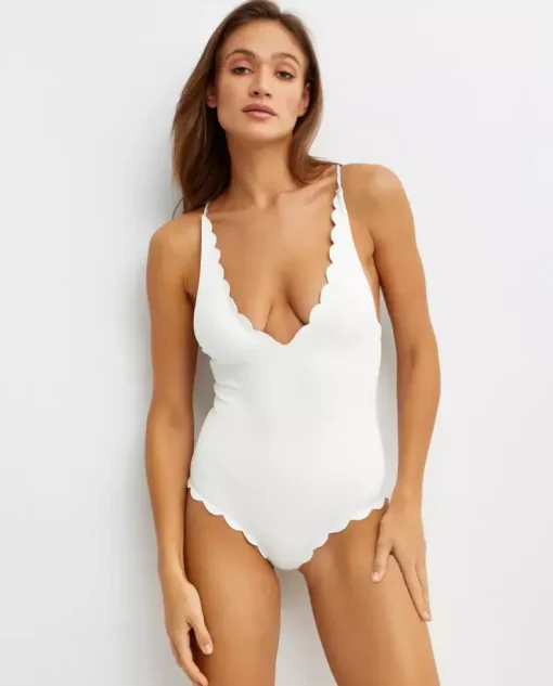 Srebrny strój jednoczęściowy North Maillot