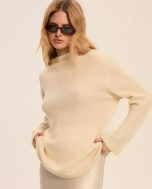 Sweter z kaszmiru Nadin Milky