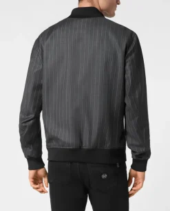 Szara kurtka bomber