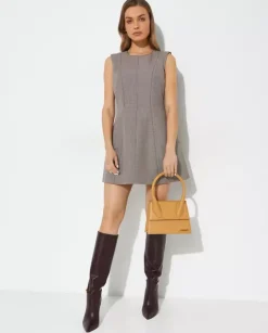 Szara sukienka mini