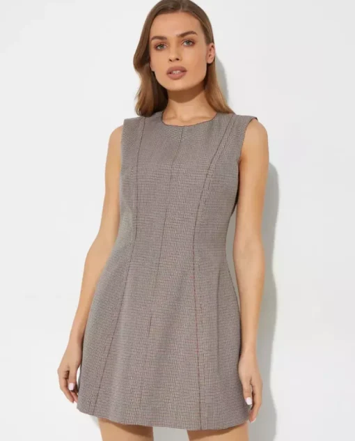 Szara sukienka mini