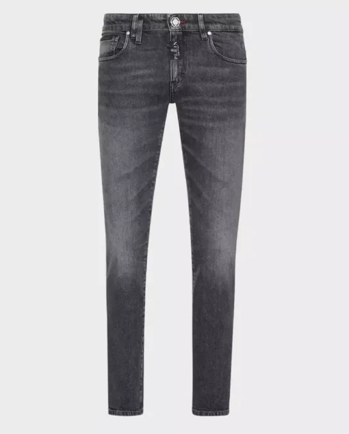 Szare jeansy Super Fit