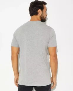 Szary t-shirt z logo