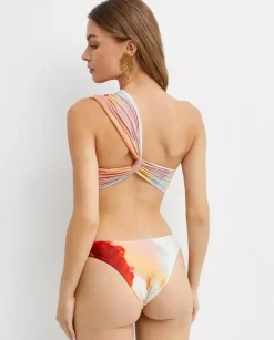 Top od bikini na jedno ramię Flora