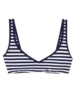 Top od bikini w paski Pique