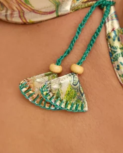 Top od bikini we wzór Paisley