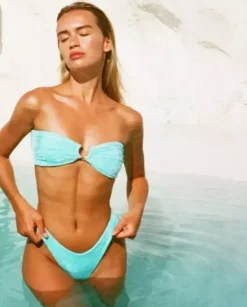Top z weluru Azzurro