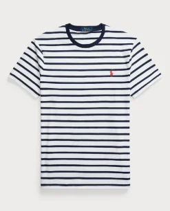 T-shirt w paski Custom Slim Fit