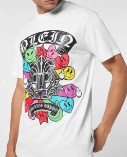 T-shirt z kolorowym nadrukiem