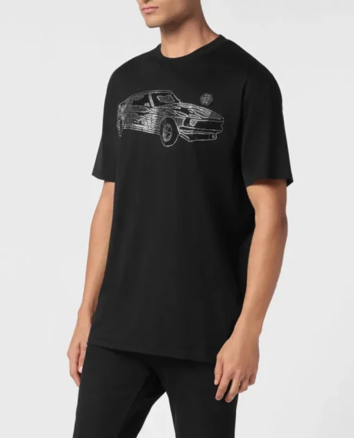 T-shirt z kryształami