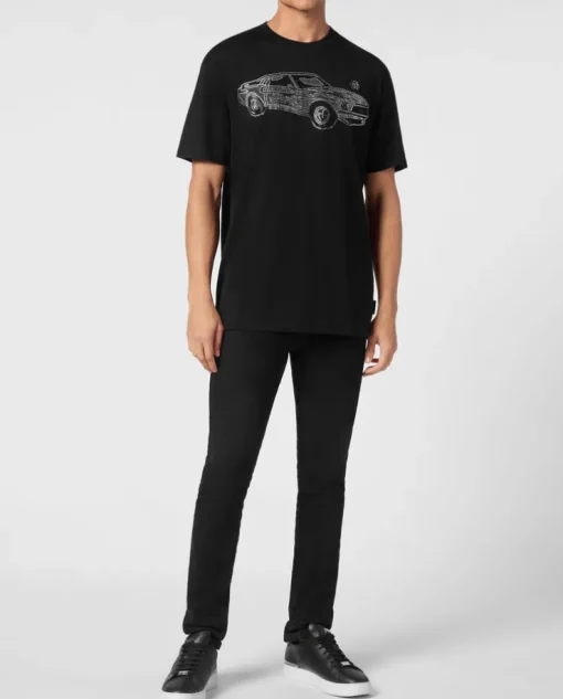 T-shirt z kryształami