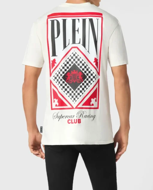 T-shirt z logo na piersi