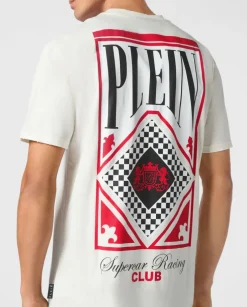 T-shirt z logo na piersi