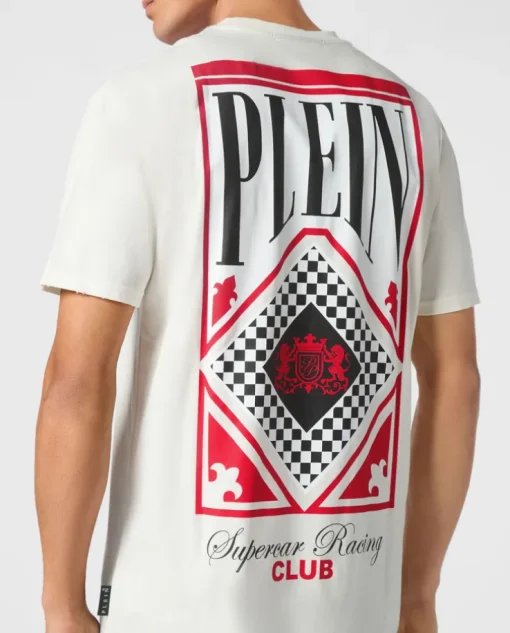 T-shirt z logo na piersi