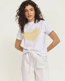 T-shirt z nadrukiem Yellow Heart