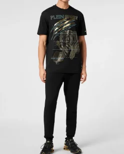 T-shirt ze złotym nadrukiem Tiger