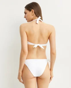 Usztywniana góra od bikini z kwiatową aplikacją