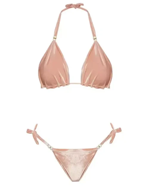 Welurowe bikini Pink Velvet